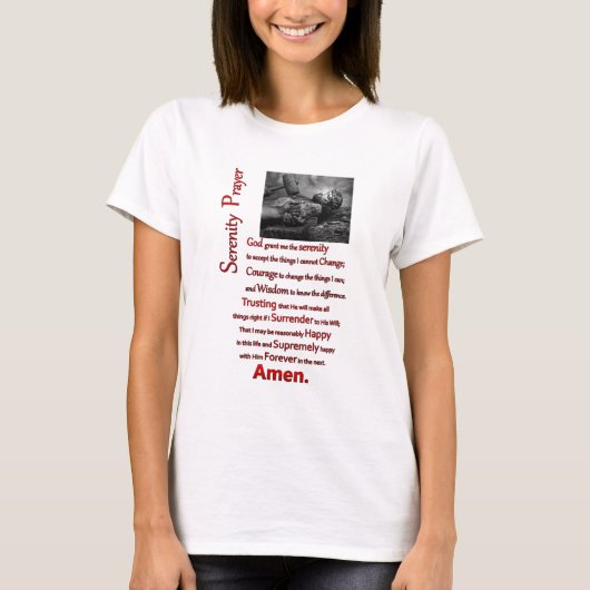 De Serenity Prayer Red Hammer T-shirt (Voorkant)