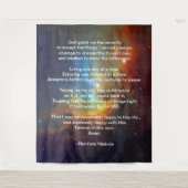 De Serenity Prayer Reinhold Niebuhr Wandkleed (Voorkant)