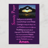 De Serenity Prayer Silhouette Hands Briefkaart (Voorkant)