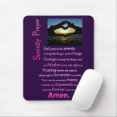 De Serenity Prayer Silhouette Hands Muismat (Met muis)