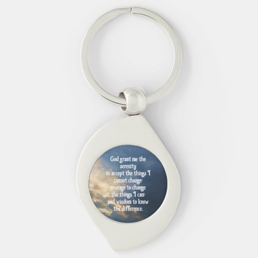 De Serenity Prayer Sleutelhanger (Voorkant)