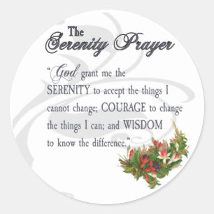 De Serenity Prayer Sticker