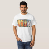 De serie Vier Seizoenen 3 van Mucha T-shirt (Voorkant volledig)