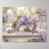 De Sering Minnaar Waterverf Kunstprint Poster (Voorkant)
