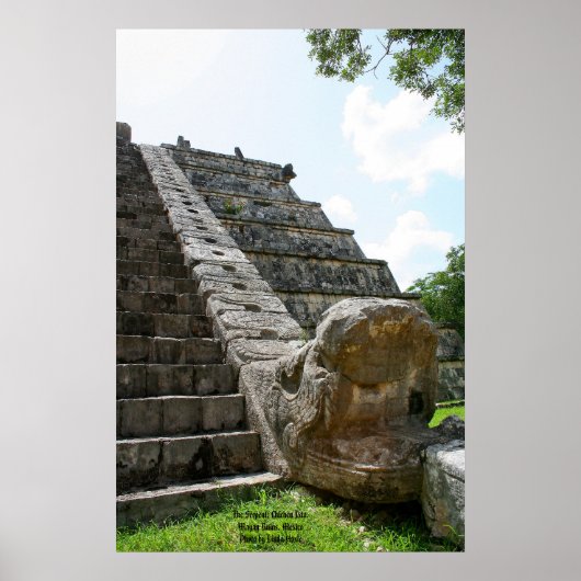 De Serpent, Chichen Ixta, Mayan Ruins, Mexico Poster (Voorkant)