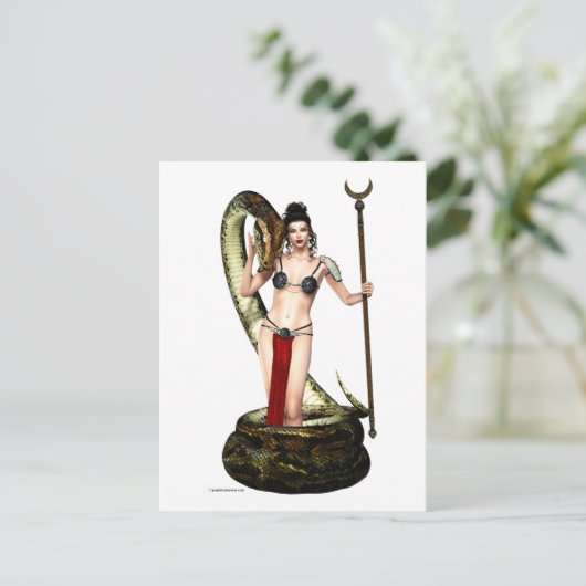 De Serpent Queen Briefkaart (Staand voorkant)
