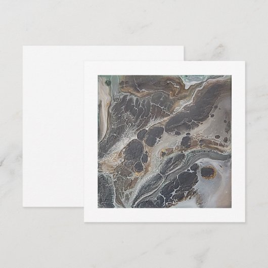 de serpent vierkant flatcard bedankkaart (Voorkant / Achterkant)