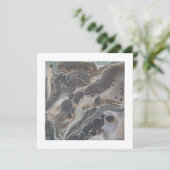 de serpent vierkant flatcard bedankkaart (Staand voorkant)