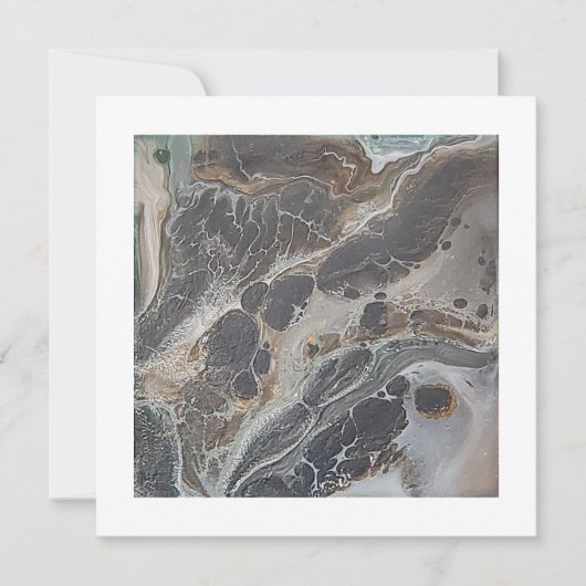 de serpent vierkant flatcard bedankkaart (Voorkant)