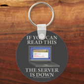 De server is omlaag sleutelhanger (Voorkant)