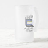 De server is uitgeschakeld matglas bierpul (Voorkant rechts)