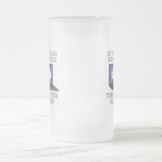 De server is uitgeschakeld matglas bierpul (Center)