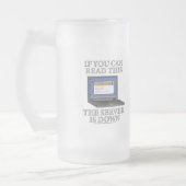 De server is uitgeschakeld matglas bierpul (Links)