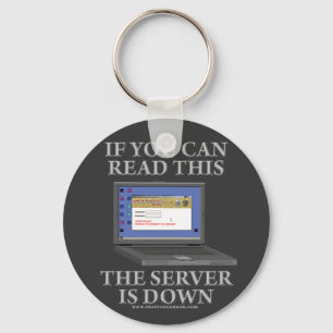 De server is uitgeschakeld sleutelhanger