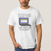 De server is uitgeschakeld t-shirt (Voorkant)