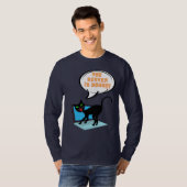 de server van het kattengezegde is neer t-shirt (Voorkant volledig)