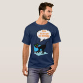 de server van het kattengezegde is neer t-shirt (Voorkant volledig)