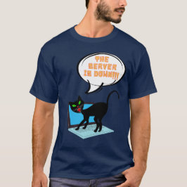 de server van het kattengezegde is neer t-shirt
