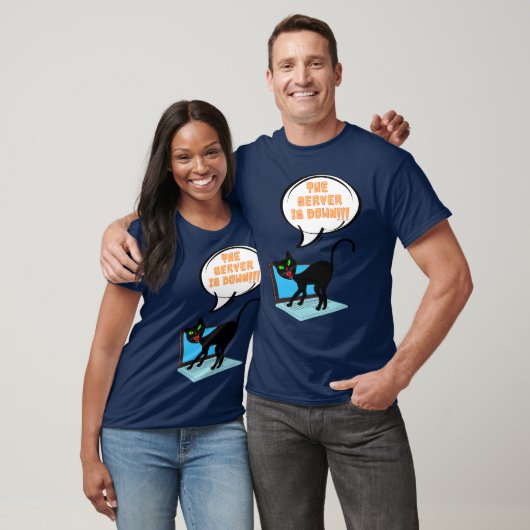 de server van het kattengezegde is neer t-shirt (Unisex)