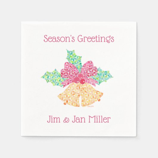 De servetten van de Klokken van het kenwijsje door (Voorkant)