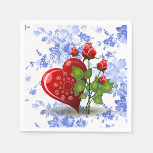 De Servetten van het Document van de Valentijnsdag