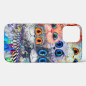 De set portretten abstracte achtergrond van katten Case-Mate iPhone case (Achterkant (horizontaal))