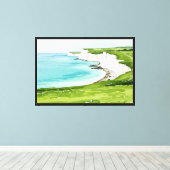 De Seven Sisters-kliffen Canvas Afdruk (Insitu (Houten vloer))