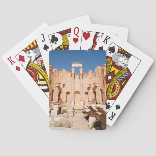 De Severan Basilica, Leptis Magna, Al Khums 2 Pokerkaarten (Achterkant)