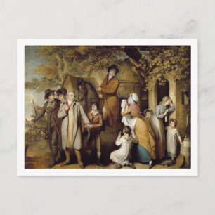 De Severe Steward, of de Ongelukkige Tant (olie op Briefkaart