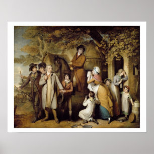 De Severe Steward, of de Ongelukkige Tant (olie op Poster