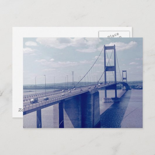 De Severn Bridge uit Aust (jaren zeventig) Briefkaart (Voorkant / Achterkant)