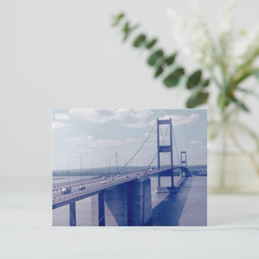 De Severn Bridge uit Aust (jaren zeventig) Briefkaart (Staand voorkant)