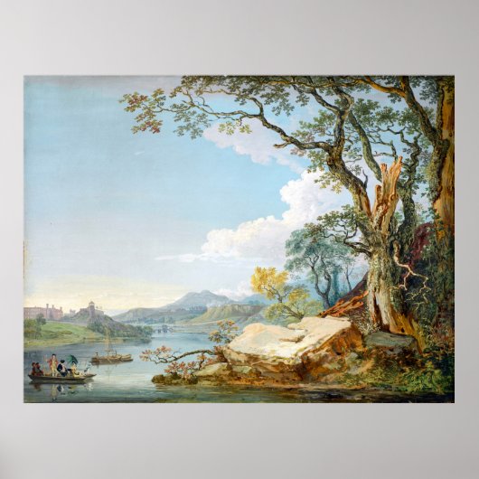 De Severn in Shrewsbury, Shropshire Poster (Voorkant)