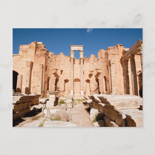 De Severus Basiliek, Leptis Magna, Al Khums 2 Briefkaart (Voorkant)