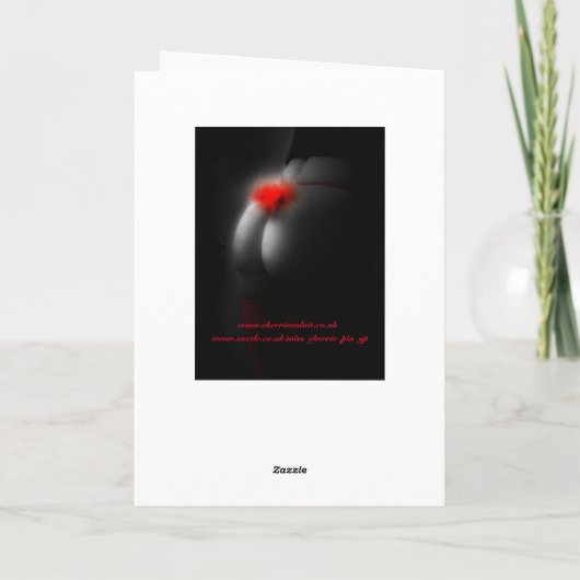 De sexy Slingerende Kaart van Kerstmis van (Achterkant)