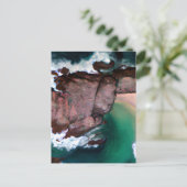 De Seychellen is een eilandengroep in de Seychelle Feestdagenkaart (Staand voorkant)