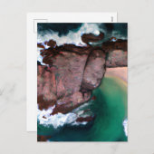 De Seychellen is een eilandengroep in de Seychelle Feestdagenkaart (Voorkant / Achterkant)