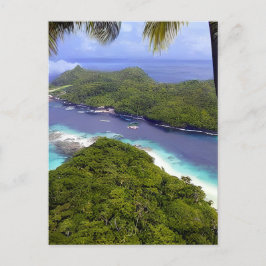 De Seychellen is een eilandengroep in de Seychelle Feestdagenkaart