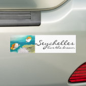 De Seychellen leven met de droomengelvis Bumpersticker (Op auto)