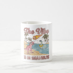 De Sfeer Is In Puin Retro Dinosaurus Zomer Koffiemok