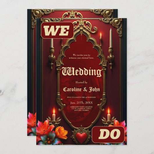 De sfeer van de prachtige  stijl. kaart (Voorkant / Achterkant)