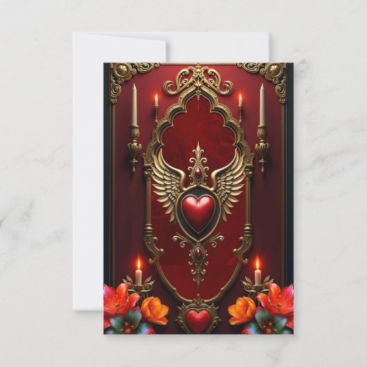 De sfeer van de prachtige  stijl. RSVP kaartje (Achterkant)