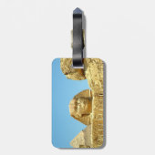 De sfinx bagagelabel (Achterkant verticaal)