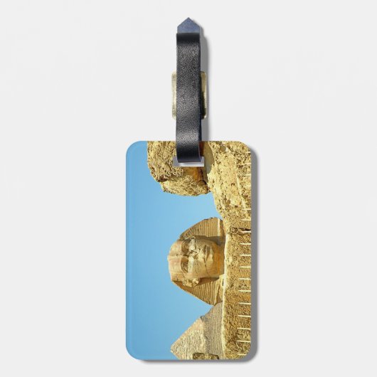 De sfinx bagagelabel (Achterkant verticaal)