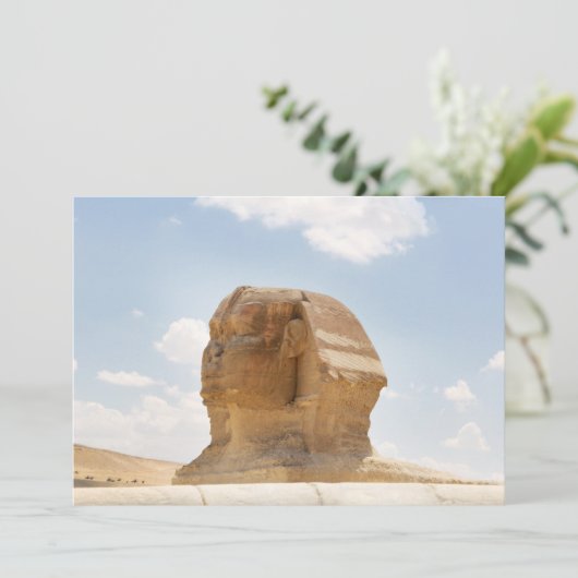 De sfinx bedankkaart (Staand voorkant)