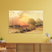 De sfinx bij Giza Canvas Afdruk (Insitu (Woonkamer))