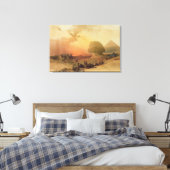 De sfinx bij Giza Canvas Afdruk (Insitu (Slaapkamer))