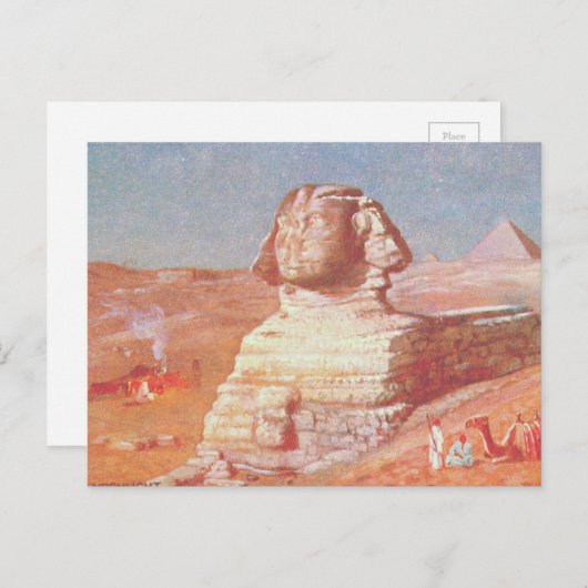 De sfinx briefkaart (Voorkant / Achterkant)