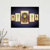 De sfinx en Egyptische goden Mooi Poster (Keuken)