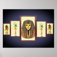 De sfinx en Egyptische goden Mooi Poster